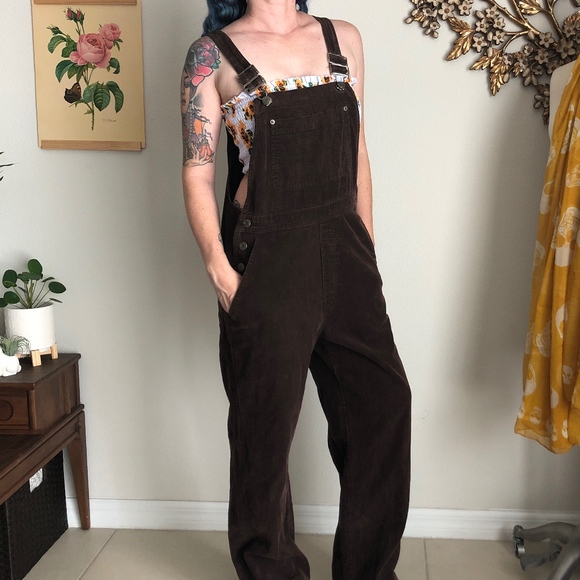 corduroy overalls women's